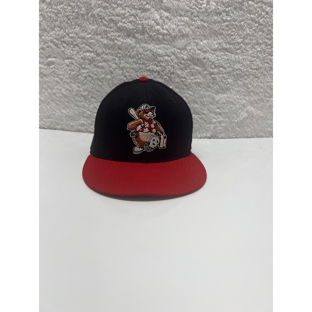 Vintage 90s MiLB New Era Asheville Tourists Fitted Hat Size 6 3/4 Autographed